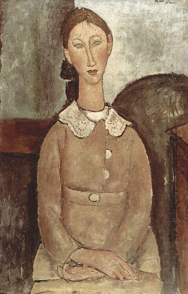 Amedeo Modigliani Madchen in gelben Kleid